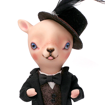 doll arttoy bisque bjd pocelain sheep cat leledoll leejaeyeon