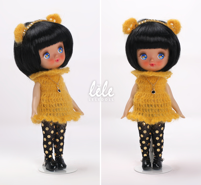 doll bjd resin leledoll neobel ori leejaeyeon light tan skin golden dog 2018