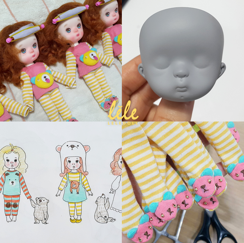 doll bjd resin leledoll goguma little bear leejaeyeon